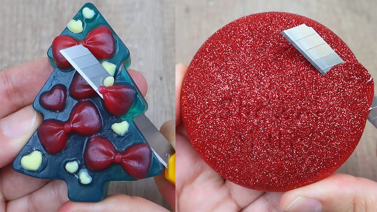 Relaxing Soap Cutting ASMR. Satisfying Soap and lipstick cutting. Corte de jabón - 1141