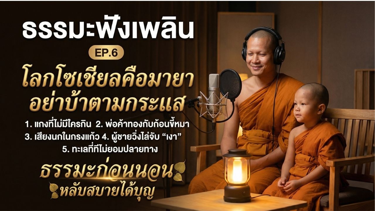 ธรรมะก่อนนอนฟังเพลิน หลับสบาย นิทานธรรมะ 5 เรื่อง |EP.6| #ฟังธรรม #ธรรมะออนไลน์ #ธรรมะก่อนนอน