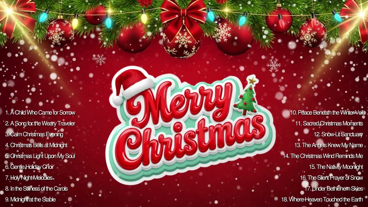 Peaceful Spiritual Christmas Music 🕊️ Relaxing Christian Songs & Winter Hymns Playlist