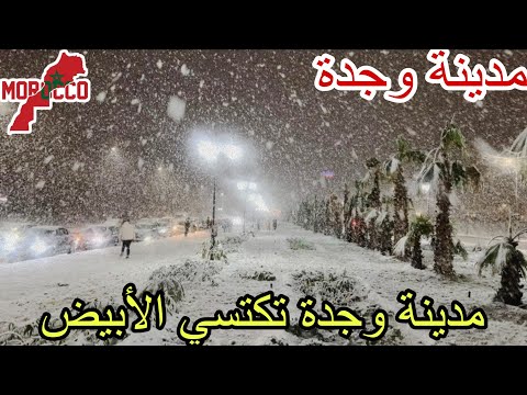وجدة2026 01 06أجواء ساحرة بعد تساقط الثلوج بمدينة وجدة أكثر من عقدين لم نعش هده الأجواء الرائعة
