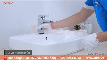 TDM.VN | Hướng dẫn cách lắp đặt vòi lavabo Inax LFV-632S (LFV632S) cho chậu rửa mặt Inax AL-632V
