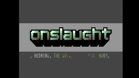 C64 Crack Intro:  Onslaught Intro Compact by Clockwork 2015