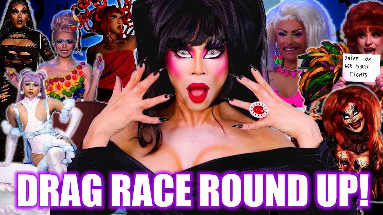 ELVIRA MAKEUP TUTORIAL Drag Race Round Up Snatchoween 2021 YouTube