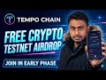 Tempo Chain Testnet Airdrop 2026 🔥 New Crypto Mining App | Free Crypto