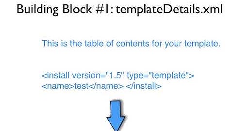 Joomla 1.5 Template Design, Lesson #6: templateDetails.xml