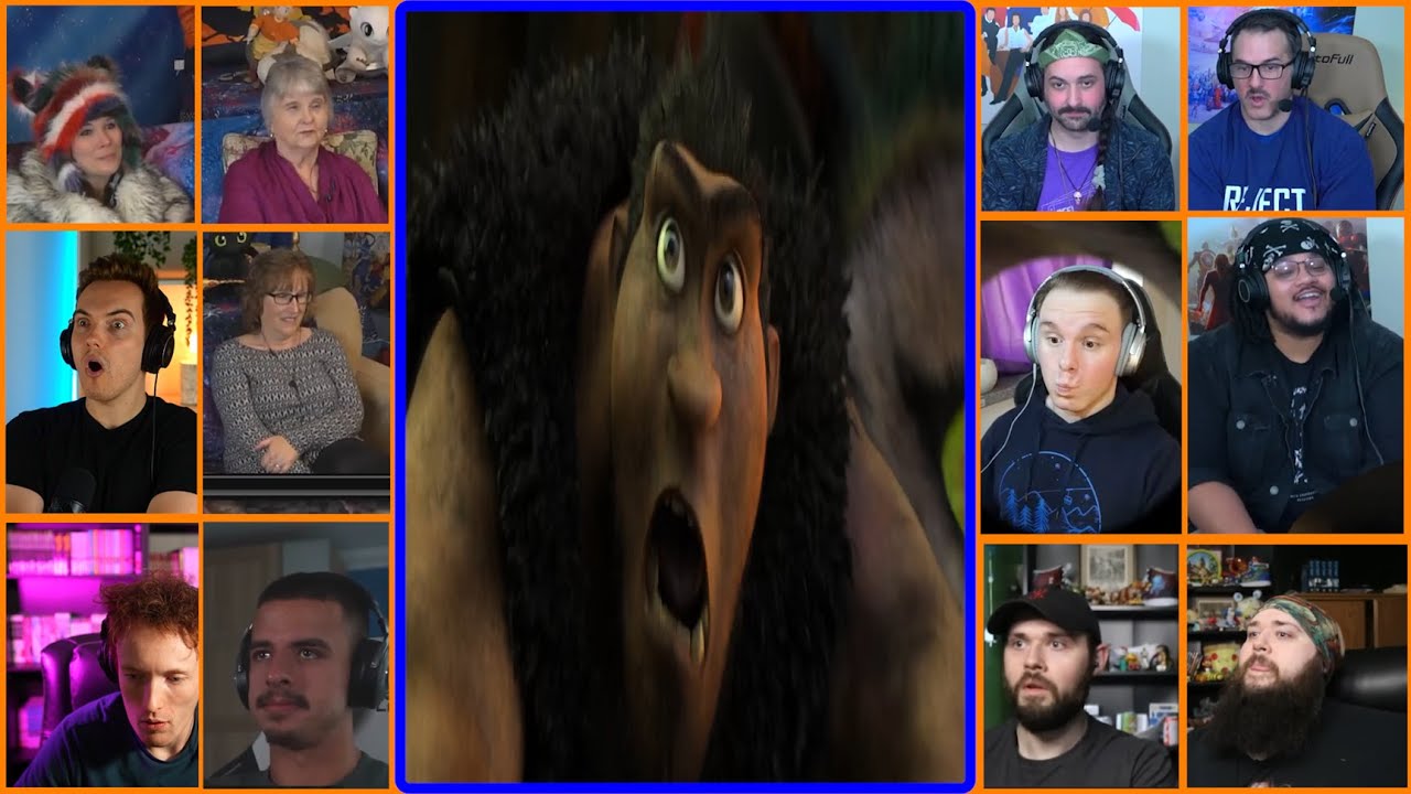 The Croods | Everyone Thinks Grug Died | Reaction Mashup - YouTube
