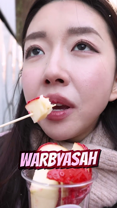 MUKBANG SNACK ASMR VIRAL STREET FOOD DI SOSMED JEPANG APEL CRUNCHY?!?