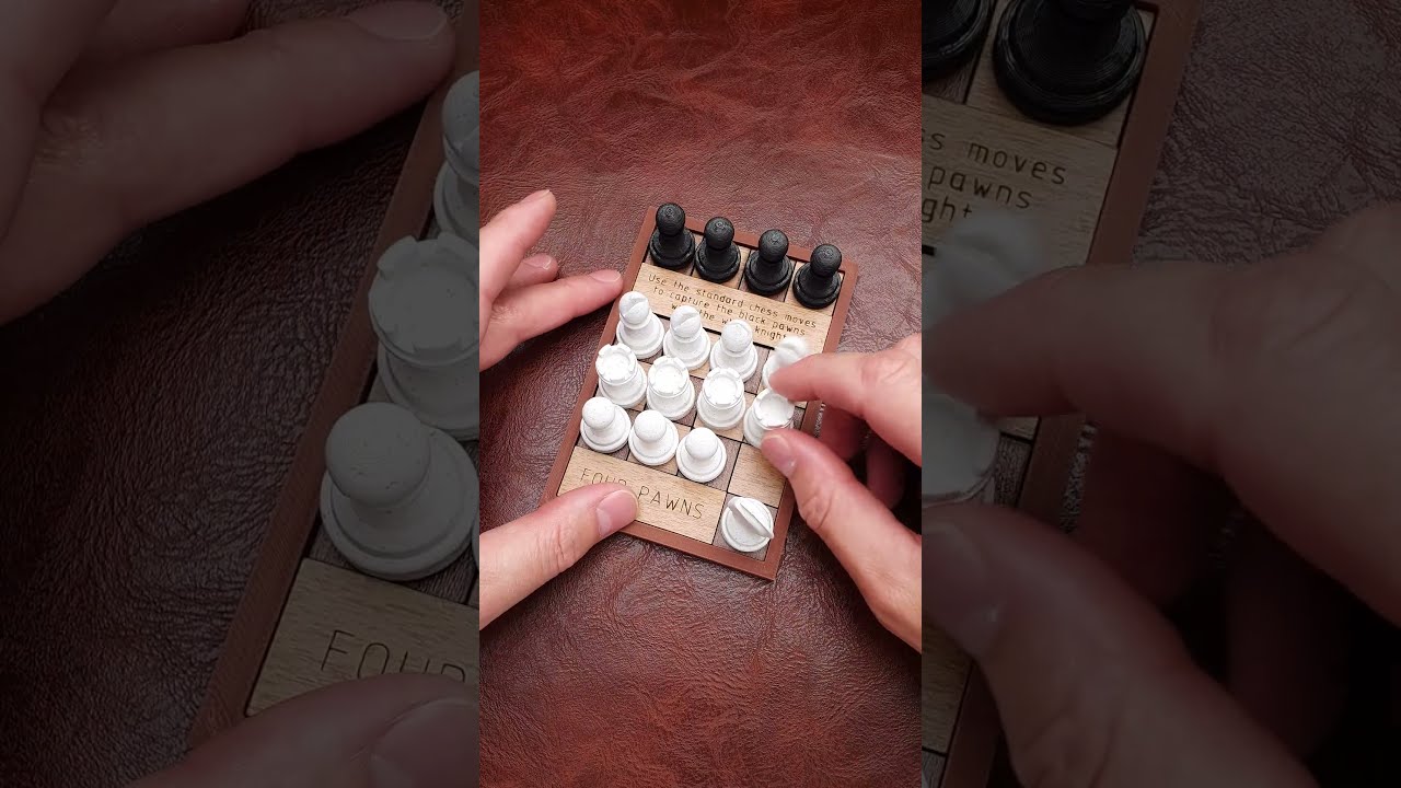 Capture All 4 Black Pawns In This New Chess Puzzle
