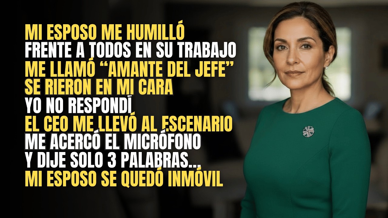 Mi esposo me humilló frente a sus colegas. El CEO me llevó al escenario… y allí…