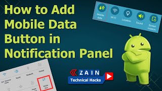 How to Add Mobile Data Button in Notification Panel without any APK and Software with Proof screenshot 5