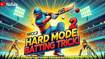 Wcc2 Hard Mode Batting Tips & Tricks! High Difficulty Wcc2 New Batting Tricks + Specific Shots!