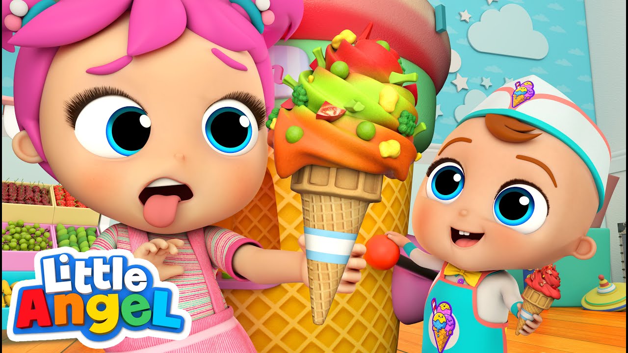 My Ice Cream Machine | Little Angel Kids Songs & Nursery Rhymes