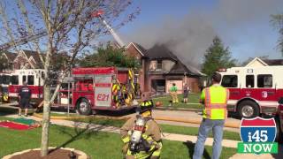 RAW  Friendswood house fire