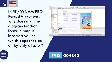 FAQ 004342 | In RF-/DYNAM PRO - Forced Vibrations, why does my time diagram function formula outp...