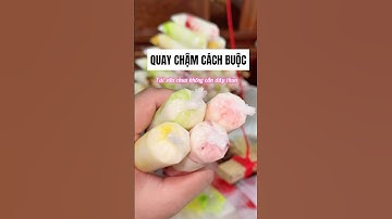 Quay chậm cách buộc túi sữa chua không cần dây chun🌟🌟🌟🌟🌟 #suachuatui #xuhuong #buộc_túi