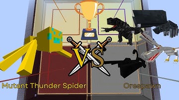 Mutant Thunder Spider vs Orespawn | Minecraft 1.7.10
