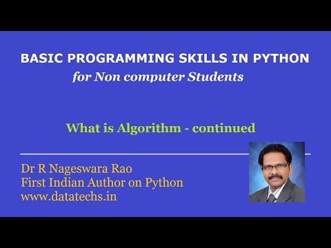 Free Python course - what is algorithm or program logic