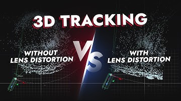 3D Camera tracking with or without Lens distortion