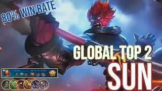 80% Current Win Rate Godly SUN [Top 2 Global SUN] GChan Mobile Legends Gameplay
