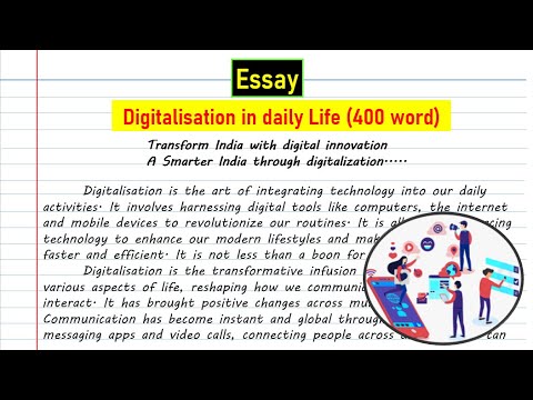 essay 400 words on digitalisation in daily life