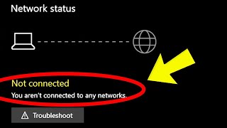 Fix: "Not connected - You aren't connected to any networks Error" on Windows