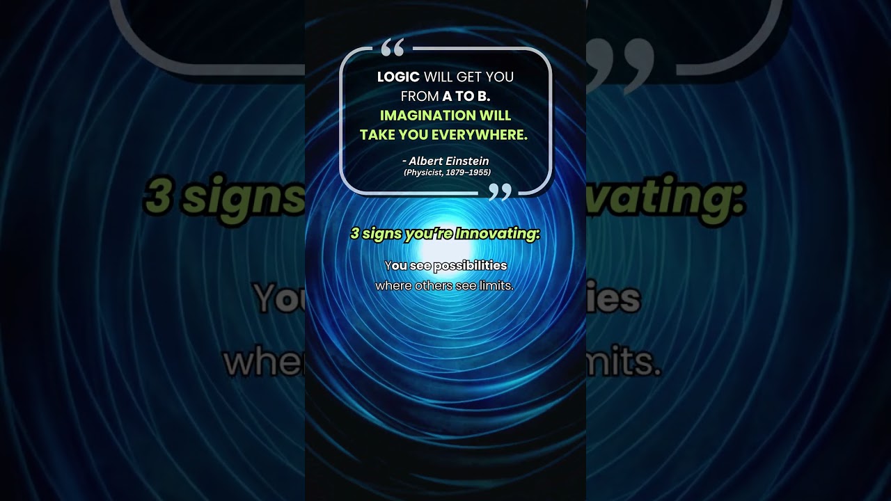 Innovation starts where logic stops.