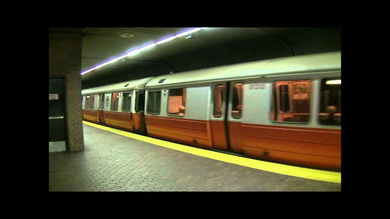 MBTA Orange Line Train departing Stony Brook YouTube