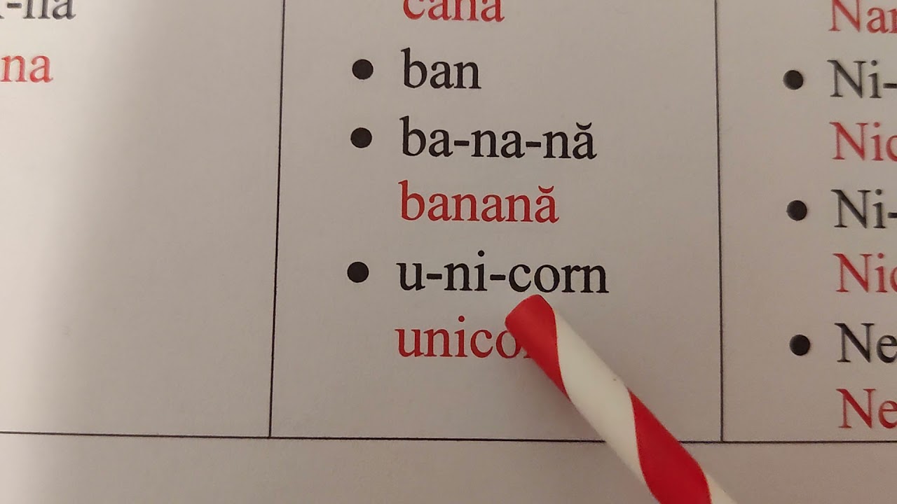 Sunetul și litera N - cum citim cuvintele