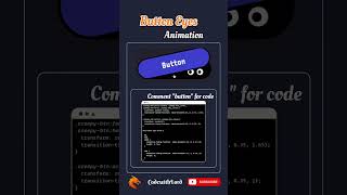 Button Eyes Animation with CSS 👁️ | Creepy Hover Effect #Shorts