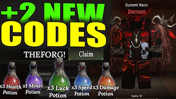 ALL WORKING CODES FOR THE FORGE IN DECEMBER 2025! ROBLOX THE FORGE CODES