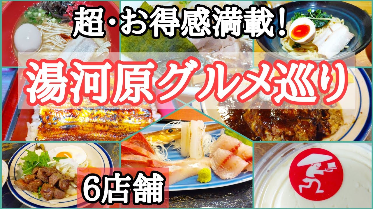 【最新版】うなぎがリーズナブルで美味しい、湯河原のグルメを食べ歩き！鰻・ステーキ・海鮮・ラーメン・豆腐料理
