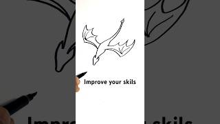 Watch How To Draw Flying DRAGON | Drawing of FLYING DRONE #art #shorts #shortfeed #drawing