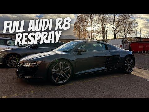 Co-part to Concourse – Damaged Audi R8 Full Rebuild and Respray.