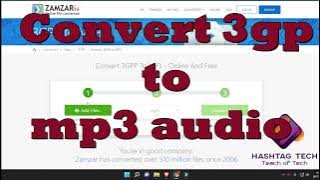 convert 3gp into mp3 in minut only