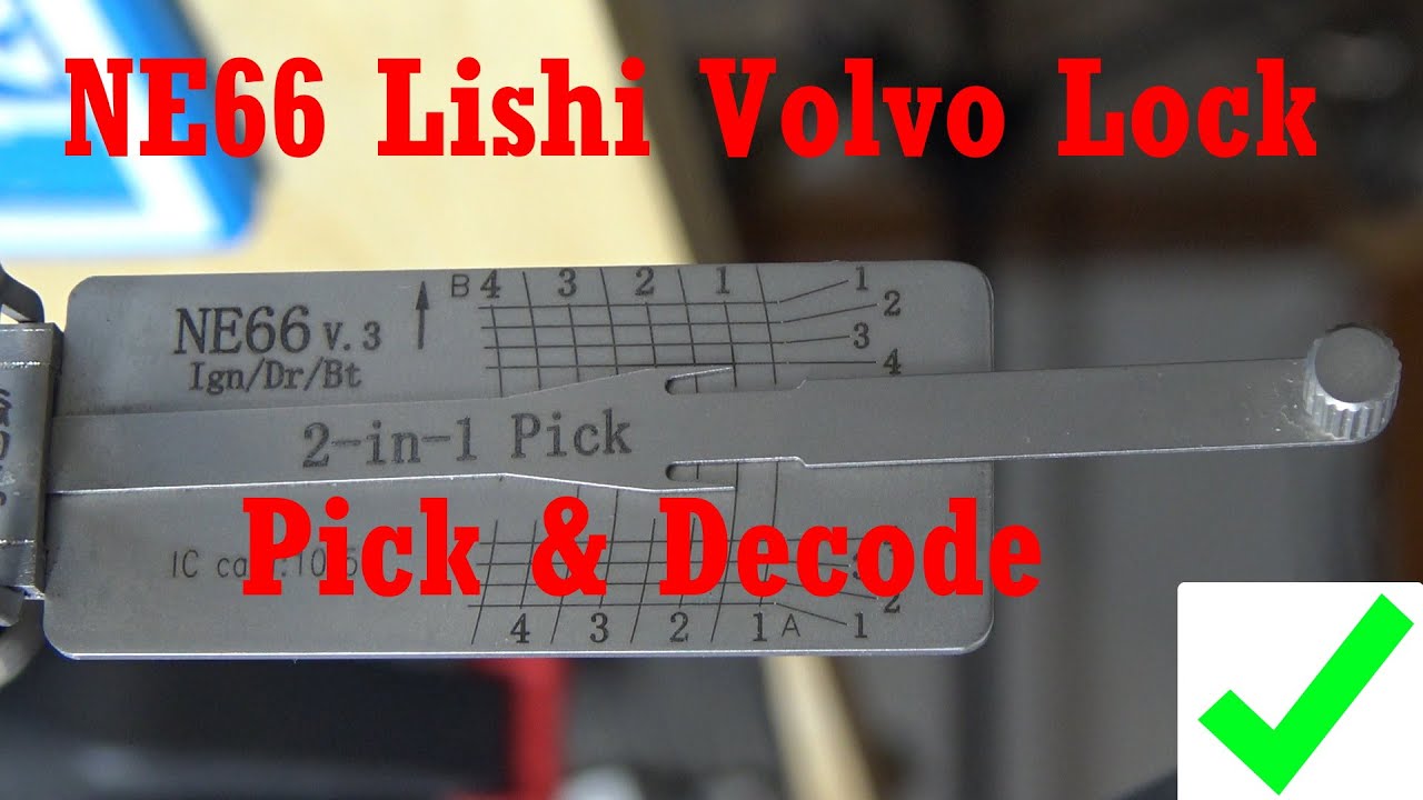 ロッテ　オシ/リス　掛け/軸　番号1桁番台 513) NE66 Lishi Picking & Decoding a Volvo Lock - YouTube