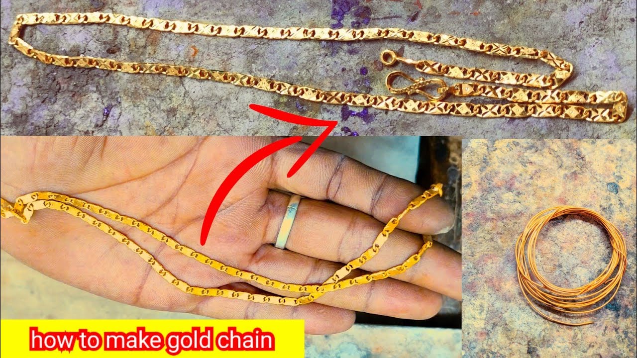 Gold Chain Designs For Men Gold Chain Making Gold Jewellery Making