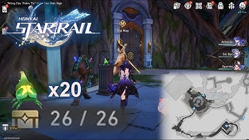 100 % Rừng Cây Thầm Thì Điện Cây Giác Ngộ : 26 Rương +20 Bọ + All Puzzle | HSR 3.1