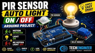 No Switch Needed! Auto Light with PIR | techengineer