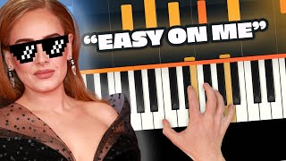 How to Play 'Easy On Me' on Piano (Adele Piano Tutorial) by HDpiano 46,259 views 1 year ago 1 minute, 44 seconds