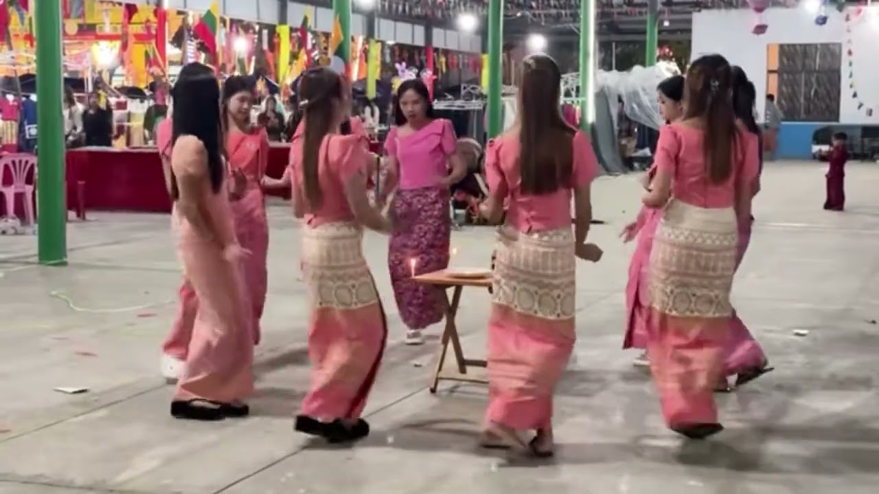 สาวรำวงเดื่อลอ เชียงตุง ใหม่ล่าสุด 2025 ปอยปีใหม่ไทย เมืองลา 