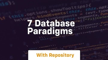 7 database paradigms