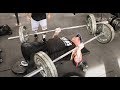 WORLD RECORD DOUBLE BARBELL BENCH PRESS AT BARBELL BRIGADE