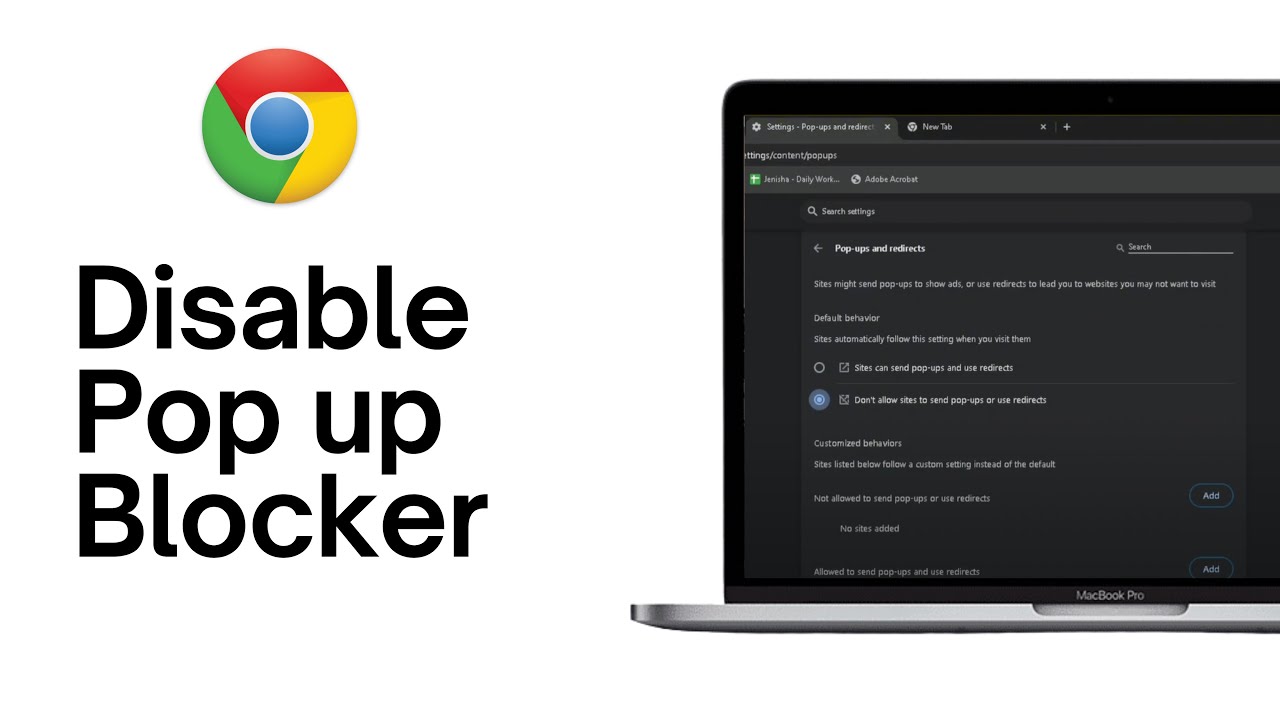 How to Disable Pop up Blocker in Google Chrome - YouTube