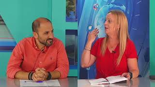 Η ΜΑΡΙΑ ΠΡΑΣΙΝΟΥ ΜΕ ΤΟΝ ΑΝΤΙΔΗΜΑΡΧΟ ΠΑΙΔΕΙΑΣ κ.ΚΑΤΣΙΠΗ
