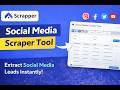 How to Use Social Media Scraper Tool (Step-by-Step Guide) | Extract Instagram & Facebook Leads