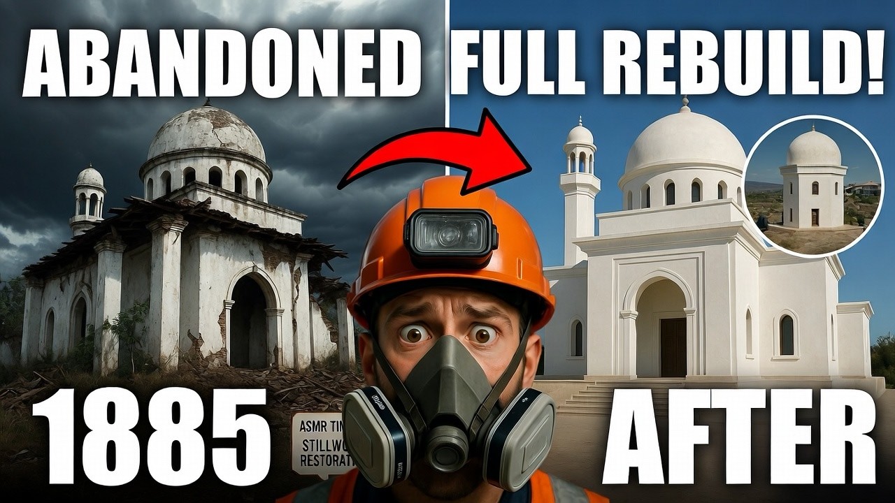 I Restored a Hidden 1885 Mosque… The Transformation Is Next Level | ASMR | Time-laps