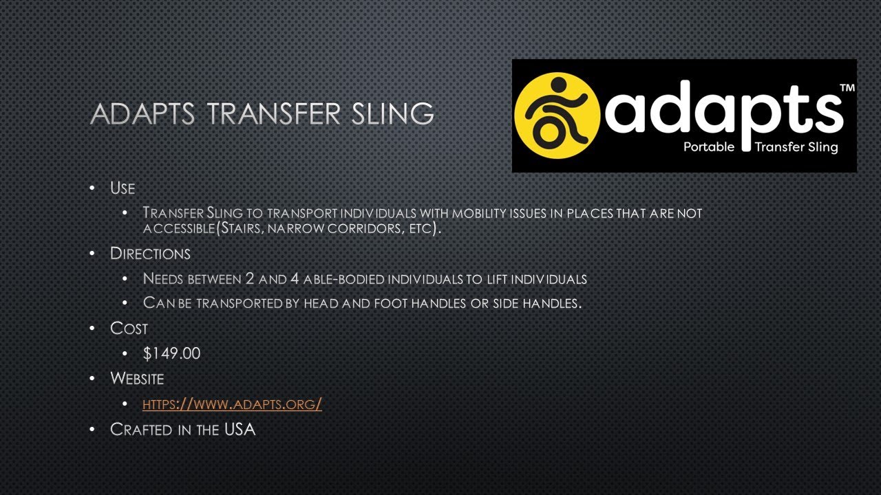 Adapts sling - YouTube
