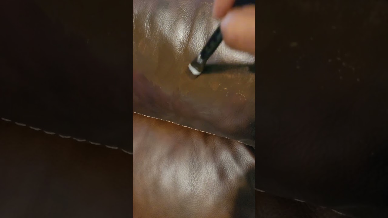 FIX CRACKING LEATHER - LEATHER REPAIR VIDEO 