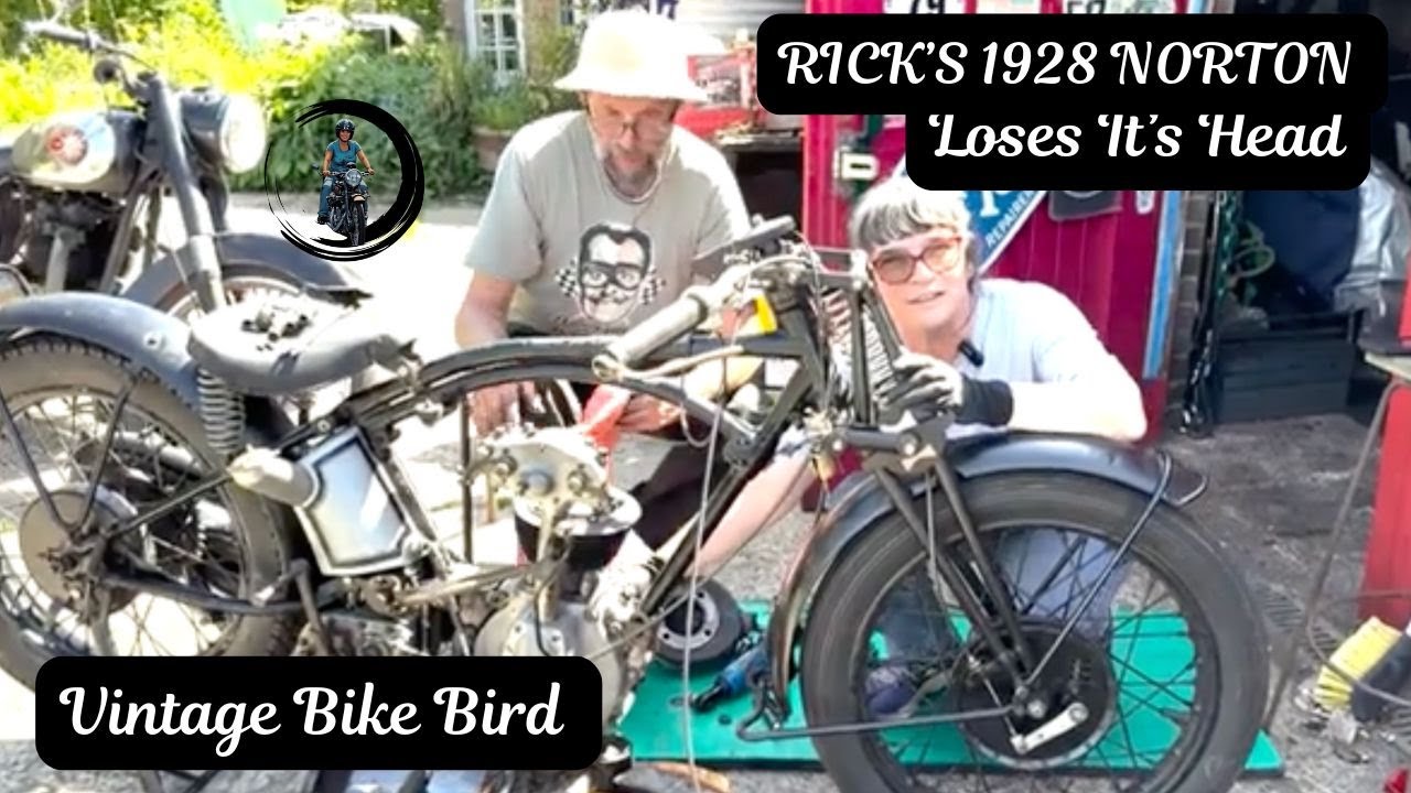リコページ RICK'S CLASSIC BIKE A 1928 NORTON CS1 loses it's head! - YouTube