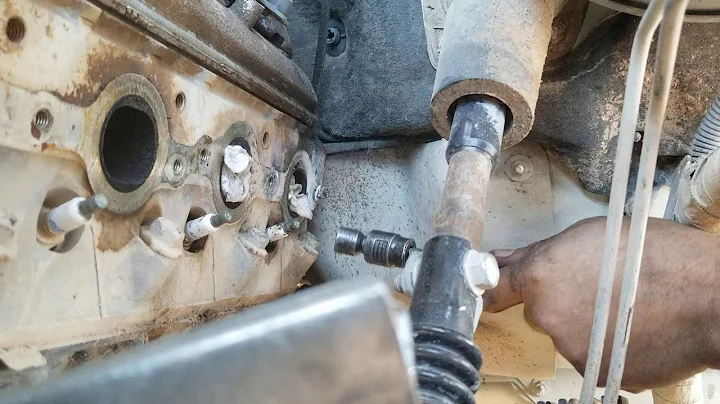 exhaust manifold bolt broken off in head removal with mig welder part 2